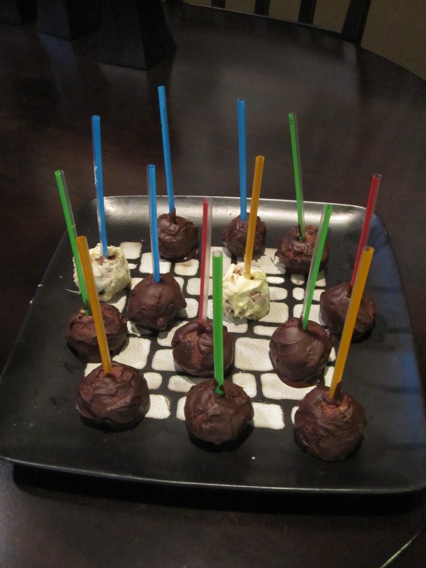 chocolate cake pops